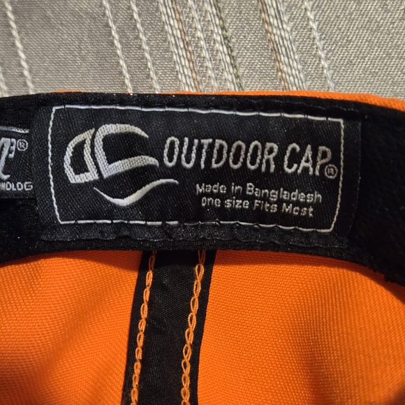 Outdoor Cap Co Size Matters Buck Skull Camouflage Q3 Neon Orange Camo Cap - Picture 6 of 13